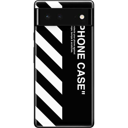 Black and White Stripes Google Pixel 6 Skin